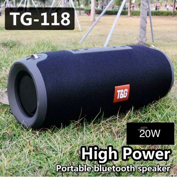 TG118 20W Bluetooth Speaker High Power Portable Speaker Sound Bar for Music Player Center Boom Box Bluetooth Column FM & TG 125 Speaker