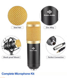 Professional Microphone & Interface Condenser Podcast Set GAX-V22 Sound Card for Karaoke Recording